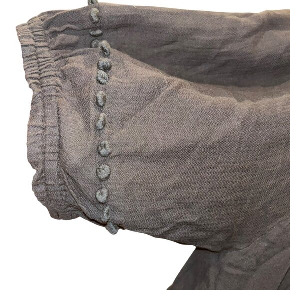 Apiece Apart New York black ballon sleeve smocking tunic dress 6 off shoulder - Picture 3 of 5